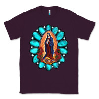 Plum Gemstone Lady Of Guadalupe Classic Tee - RanaPortraitStore
