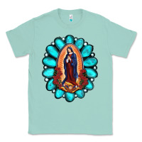 Seafoam Gemstone Lady Of Guadalupe Classic Tee - RanaPortraitStore