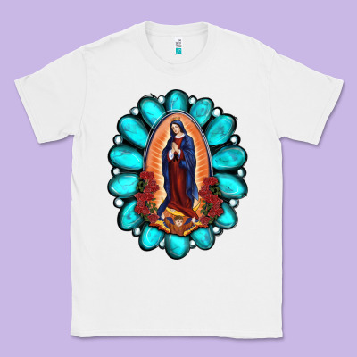 Gemstone Lady Of Guadalupe Classic Tee Designed By Ranaportraitstore