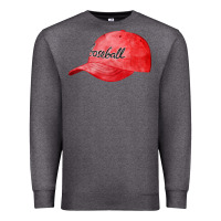 Charcoal Heather blue baseball cap fa element Premium Sweatshirt - FaDigitalArtStudio