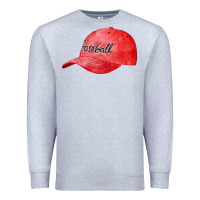 Heather Grey blue baseball cap fa element Premium Sweatshirt - FaDigitalArtStudio