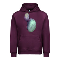 Mauve Wine opunthia santa rita cactus Urban Hoodie - LillyAllenDesigns