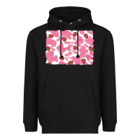 Black distressed strawberry milkshake cowhide Heavyweight Hoodie - RanaPortraitStore