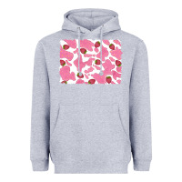 Heather Grey distressed strawberry milkshake cowhide Heavyweight Hoodie - RanaPortraitStore
