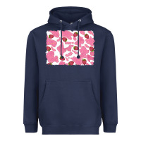 Navy distressed strawberry milkshake cowhide Heavyweight Hoodie - RanaPortraitStore