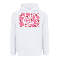 White distressed strawberry milkshake cowhide Heavyweight Hoodie - RanaPortraitStore