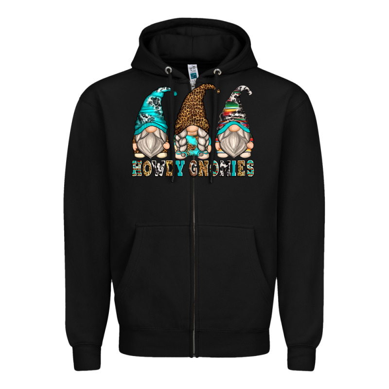 Howdy Gnomies Zipper Hoodie by Zillion Design Studio | Teevron