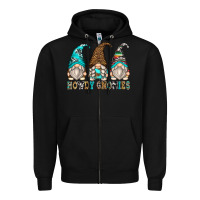 Black howdy gnomies Zipper Hoodie - Zillion Design Studio