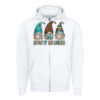 White howdy gnomies Zipper Hoodie - Zillion Design Studio