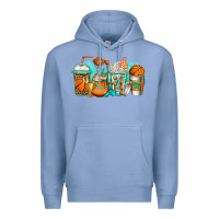 Colony Blue basketball coffee cups Premium Hoodie - Jasminsmagicworld