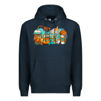 Navy basketball coffee cups Premium Hoodie - Jasminsmagicworld