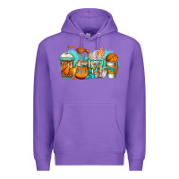 Purple basketball coffee cups Premium Hoodie - Jasminsmagicworld