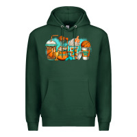 Sports Green basketball coffee cups Premium Hoodie - Jasminsmagicworld
