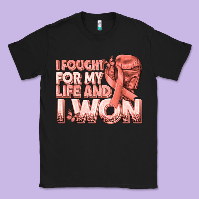 I Fought For My Life And I Won Uterine Cancer Peac Classic Tee Designed By Texasbilliewilder
