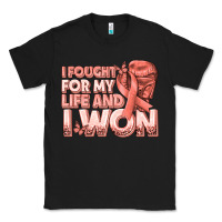 Black i fought for my life and i won uterine cancer peac Classic Tee - texasbilliewilder