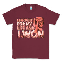 Burgundy i fought for my life and i won uterine cancer peac Classic Tee - texasbilliewilder