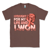 Chestnut i fought for my life and i won uterine cancer peac Classic Tee - texasbilliewilder
