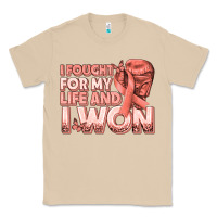 Mushroom i fought for my life and i won uterine cancer peac Classic Tee - texasbilliewilder