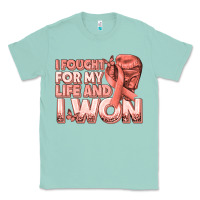 Seafoam i fought for my life and i won uterine cancer peac Classic Tee - texasbilliewilder