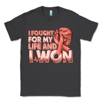 Smoke i fought for my life and i won uterine cancer peac Classic Tee - texasbilliewilder