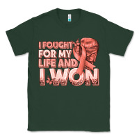 Sports Green i fought for my life and i won uterine cancer peac Classic Tee - texasbilliewilder