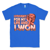 True Royal i fought for my life and i won uterine cancer peac Classic Tee - texasbilliewilder