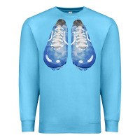 Ocean Blue blue cleats fa element Premium Sweatshirt - FaDigitalArtStudio