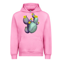 Fuchsia Pink Opunthia Santa Rita Cacti Urban Hoodie - LillyAllenDesigns