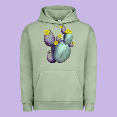 Opunthia Santa Rita Cacti Urban Hoodie Designed By Lillyallendesigns