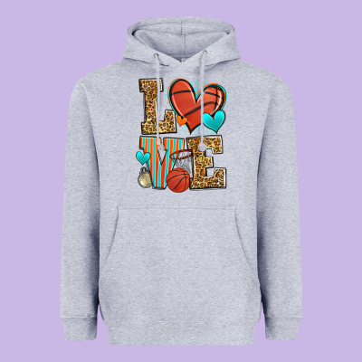 Love Basketball Heavyweight Hoodie Designed By Zillion Design Studio