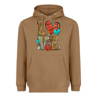 Toasted Coconut love basketball Heavyweight Hoodie - Zillion Design Studio