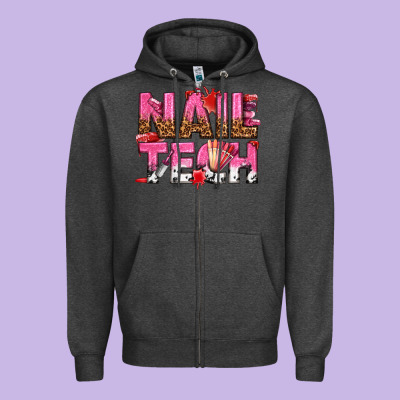 Zipper Hoodie nail tech