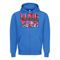True Royal nail tech Zipper Hoodie - texasbilliewilder