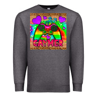 Charcoal Heather gaymer mousepad Premium Sweatshirt - HRA Design Shop