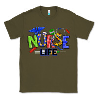 Army Green autism nurse life Classic Tee - texasbilliewilder