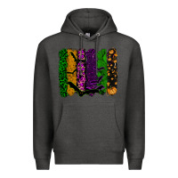 Charcoal Heather halloween brushstroke Premium Hoodie - RanaPortraitStore