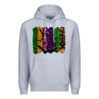 Heather Grey halloween brushstroke Premium Hoodie - RanaPortraitStore