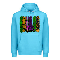 Ocean Blue halloween brushstroke Premium Hoodie - RanaPortraitStore