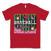 Red baseball sister tumbler Classic Tee - BundleAndBundleShop