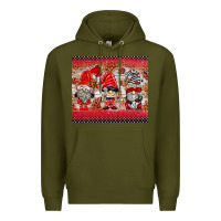 Army Green ladybug gnomies Premium Hoodie - BarkalooDesign