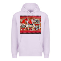 Lilac ladybug gnomies Premium Hoodie - BarkalooDesign
