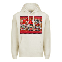 Oatmeal Heather ladybug gnomies Premium Hoodie - BarkalooDesign