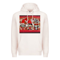 Pale Pink ladybug gnomies Premium Hoodie - BarkalooDesign