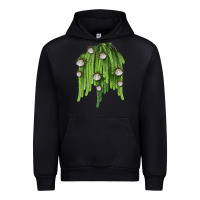Black Selenicereus Cactus Urban Hoodie - LillyAllenDesigns
