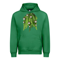 Emerald Selenicereus Cactus Urban Hoodie - LillyAllenDesigns