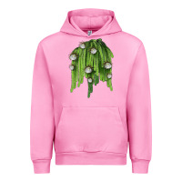 Fuchsia Pink Selenicereus Cactus Urban Hoodie - LillyAllenDesigns