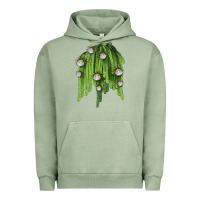 Pigment Oil Green Selenicereus Cactus Urban Hoodie - LillyAllenDesigns