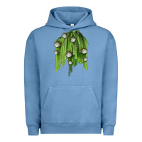 Pigment Pebble Blue Selenicereus Cactus Urban Hoodie - LillyAllenDesigns
