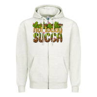 Oatmeal Heather not today succa Zipper Hoodie - texasbilliewilder