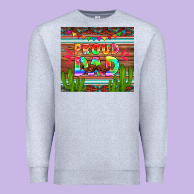 Proud Dad Tumbler Premium Sweatshirt Designed By Hra Design Shop